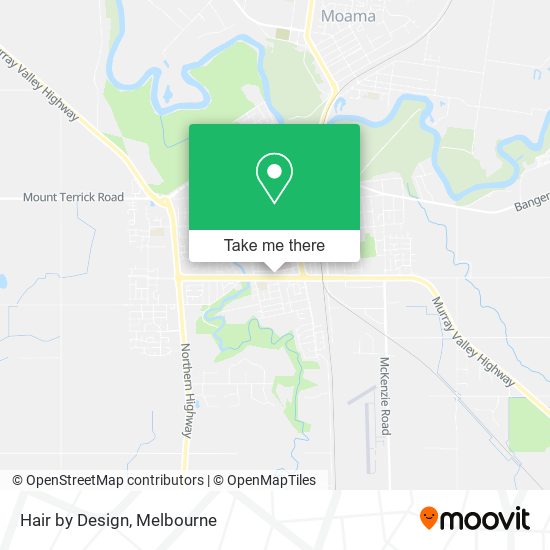 Hair by Design map