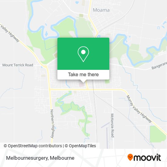 Melbournesurgery map