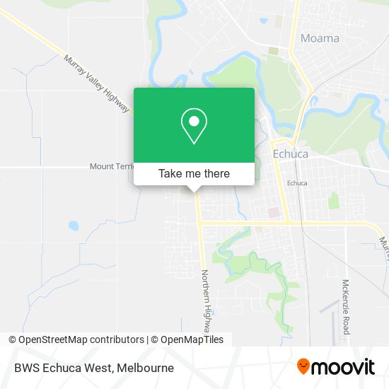 Mapa BWS Echuca West