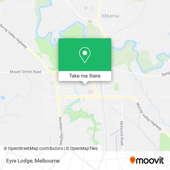Eyre Lodge map