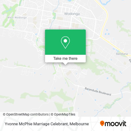 Yvonne McPhie Marriage Celebrant map