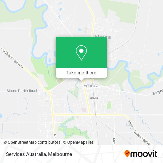 Services Australia map