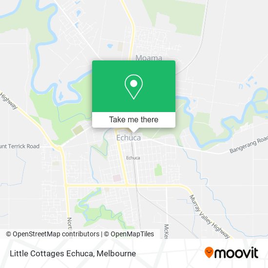 Little Cottages Echuca map