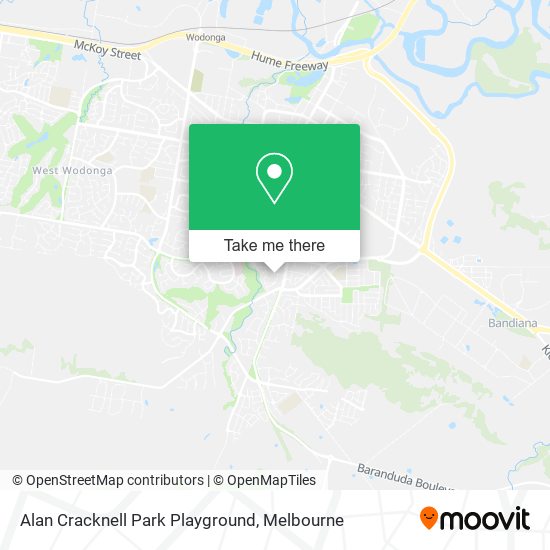 Alan Cracknell Park Playground map