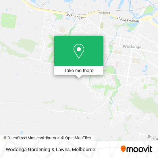 Wodonga Gardening & Lawns map