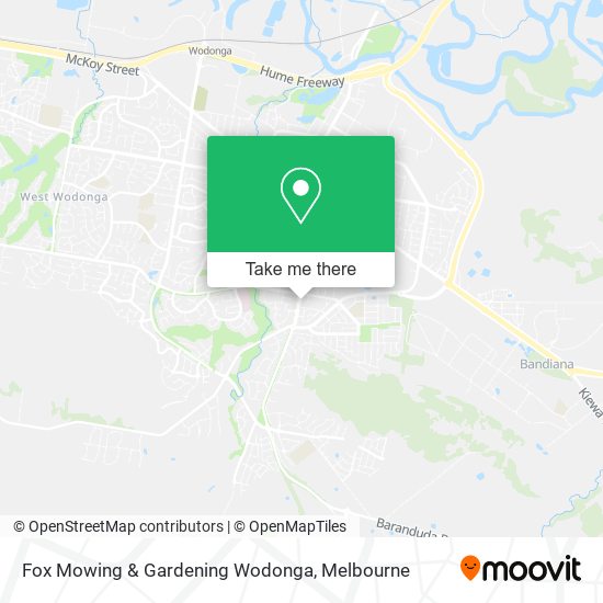 Fox Mowing & Gardening Wodonga map