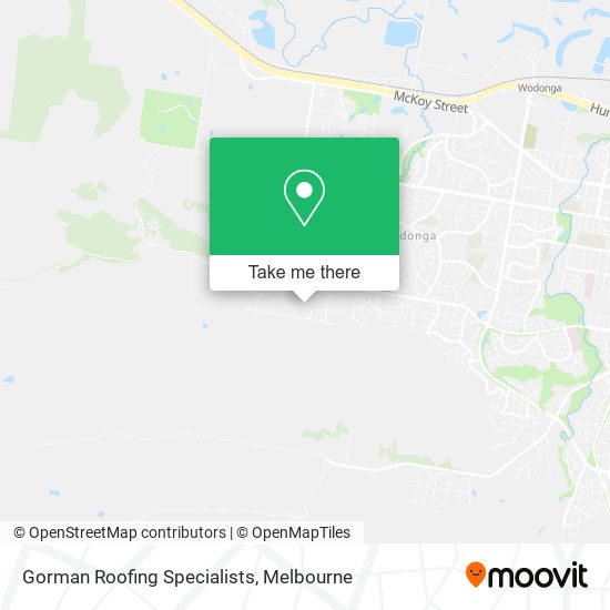 Gorman Roofing Specialists map