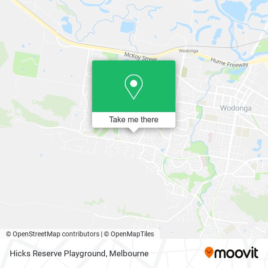 Hicks Reserve Playground map