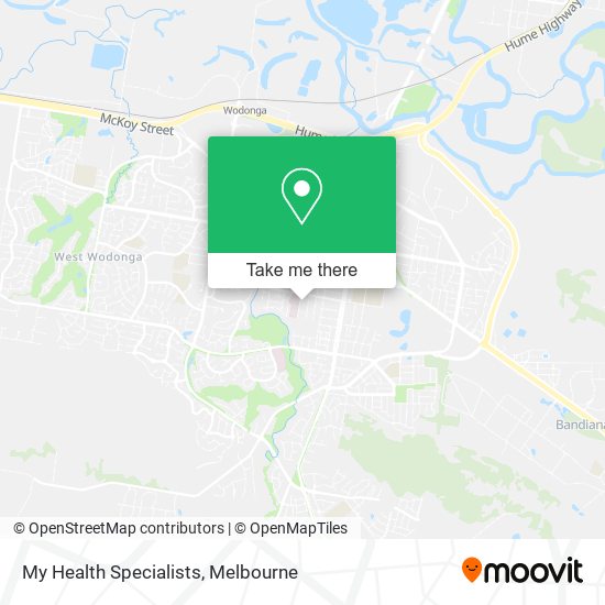 My Health Specialists map