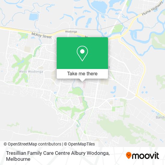 Tresillian Family Care Centre Albury Wodonga map