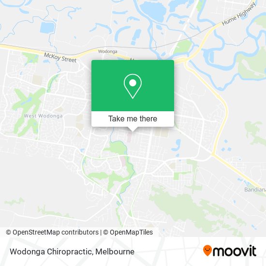 Wodonga Chiropractic map