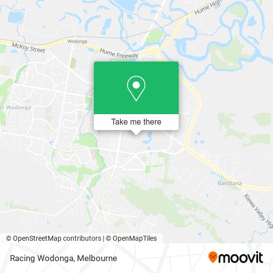 Racing Wodonga map