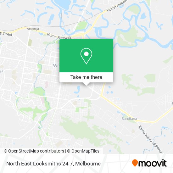 North East Locksmiths 24 7 map