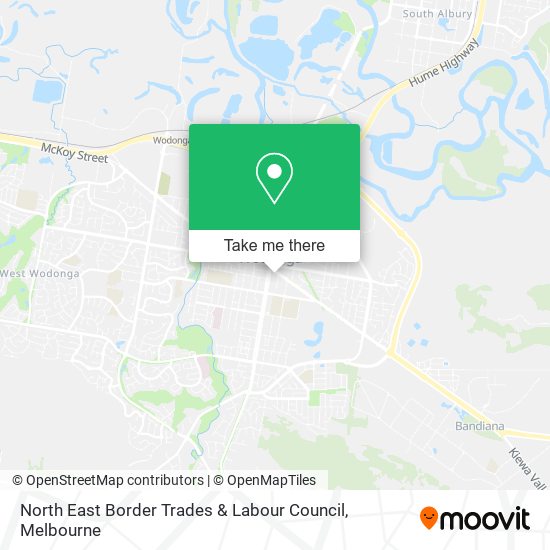 North East Border Trades & Labour Council map