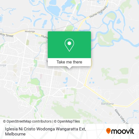 Iglesia Ni Cristo Wodonga Wangaratta Ext map