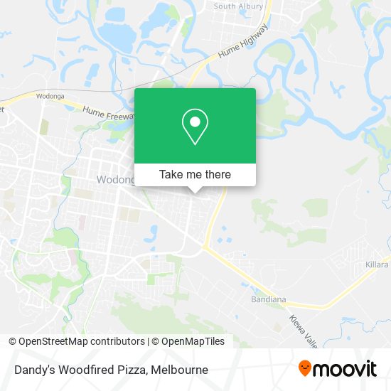 Dandy's Woodfired Pizza map