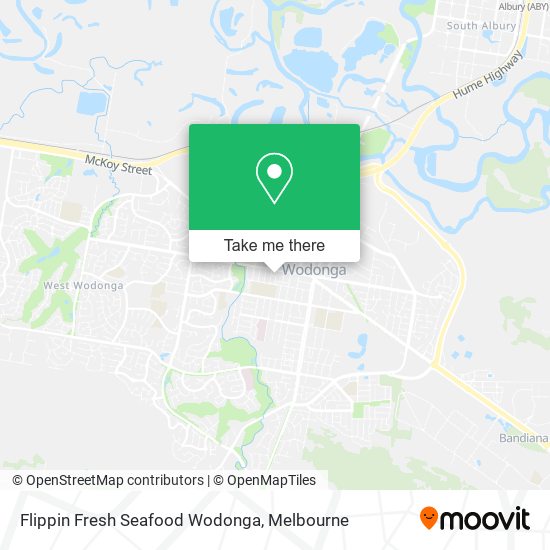 Flippin Fresh Seafood Wodonga map