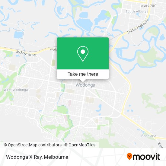 Wodonga X Ray map