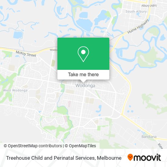 Treehouse Child and Perinatal Services map