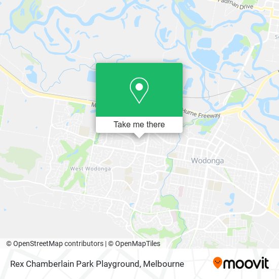 Rex Chamberlain Park Playground map