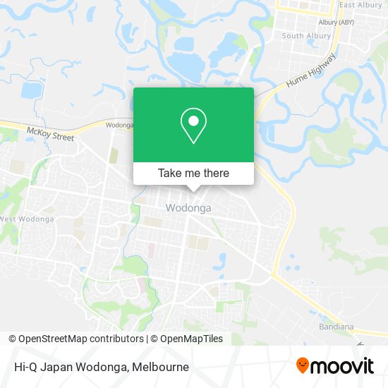 Hi-Q Japan Wodonga map