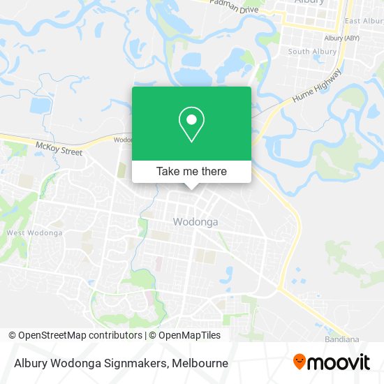 Albury Wodonga Signmakers map