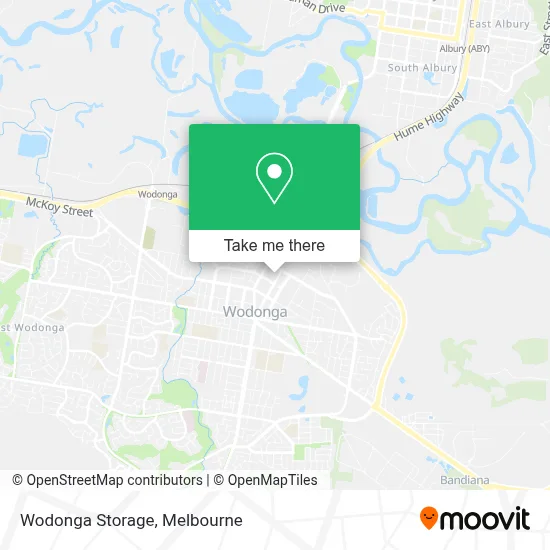 Mapa Wodonga Storage
