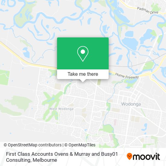 First Class Accounts Ovens & Murray and Busy01 Consulting map