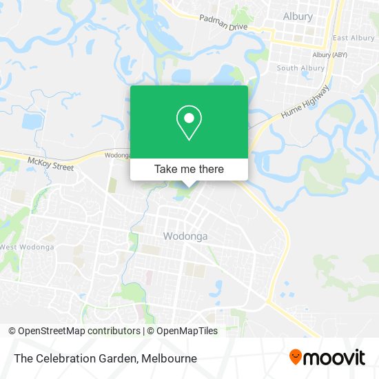 The Celebration Garden map