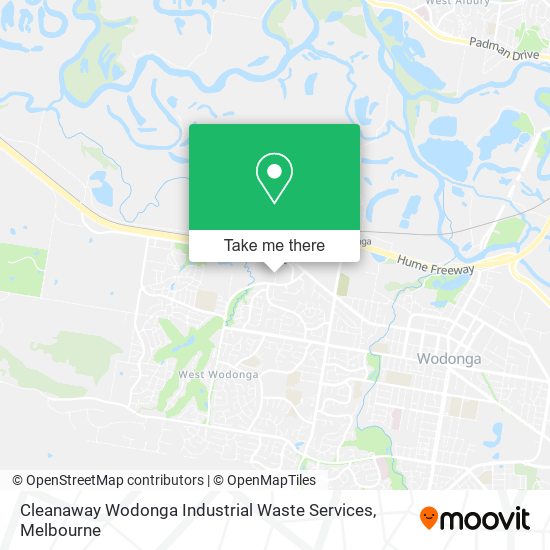 Cleanaway Wodonga Industrial Waste Services map