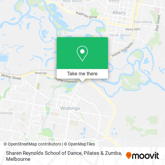 Sharen Reynolds School of Dance, Pilates & Zumba map