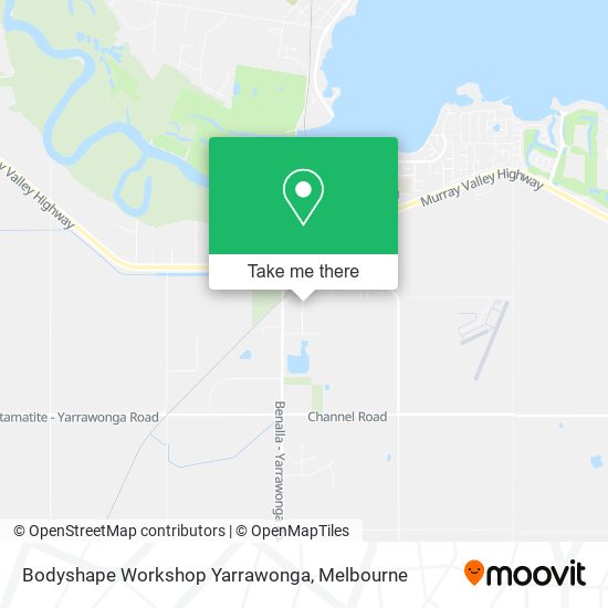 Bodyshape Workshop Yarrawonga map