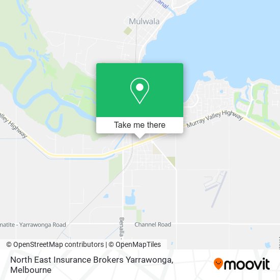 North East Insurance Brokers Yarrawonga map