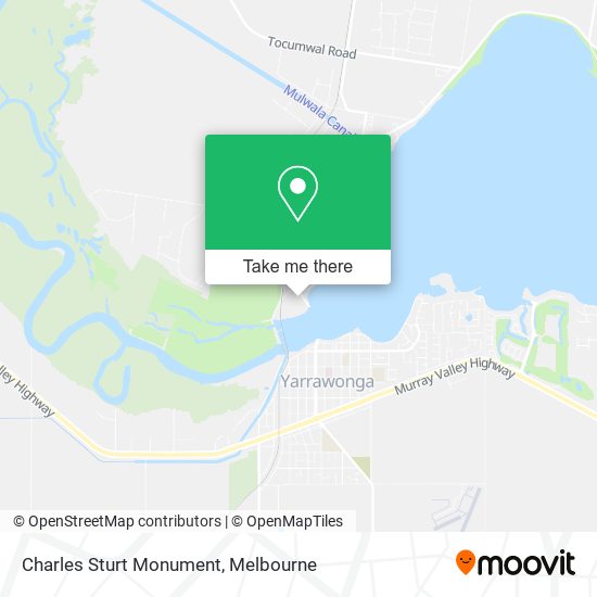 Charles Sturt Monument map