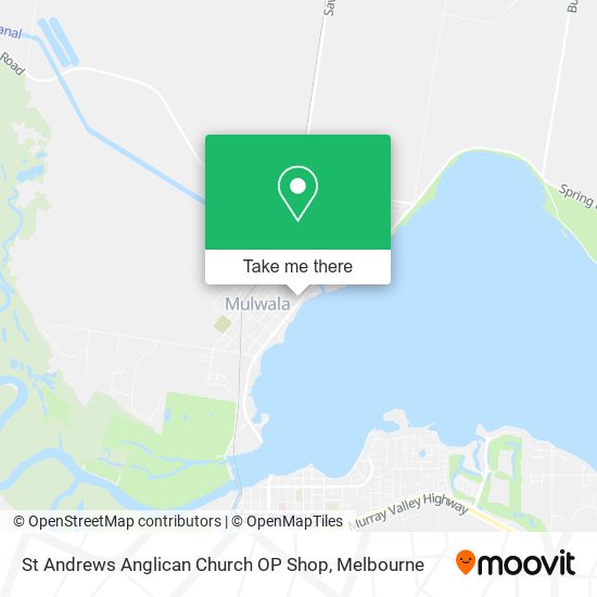 St Andrews Anglican Church OP Shop map