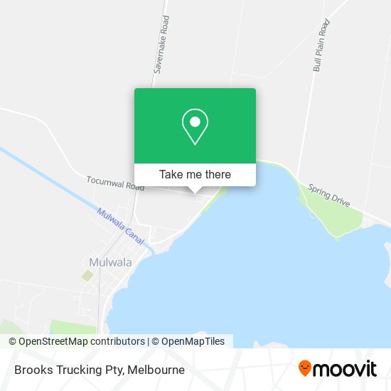 Brooks Trucking Pty map