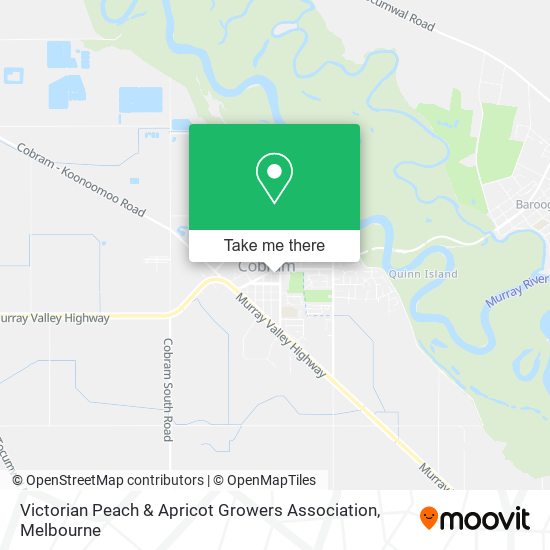 Victorian Peach & Apricot Growers Association map