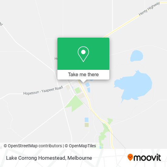 Lake Corrong Homestead map