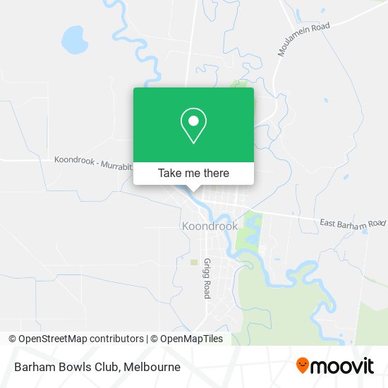 Barham Bowls Club map