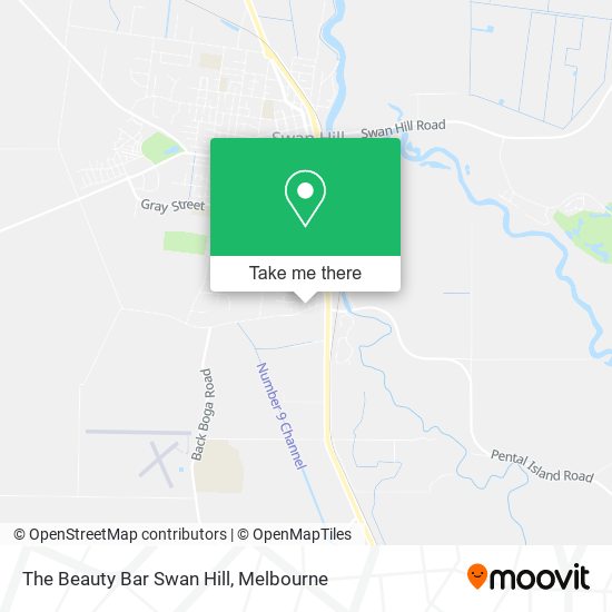 The Beauty Bar Swan Hill map