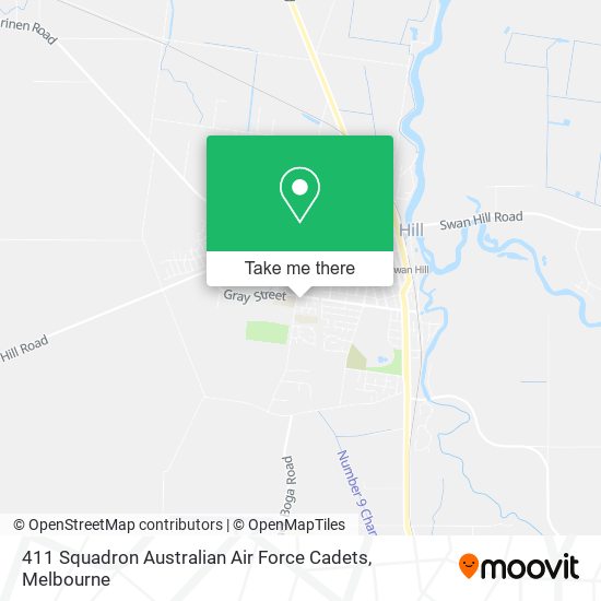 411 Squadron Australian Air Force Cadets map