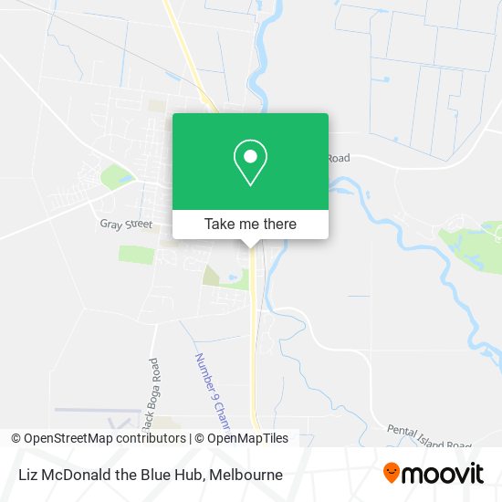 Liz McDonald the Blue Hub map