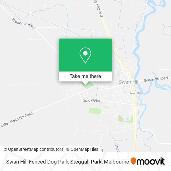 Swan Hill Fenced Dog Park Steggall Park map