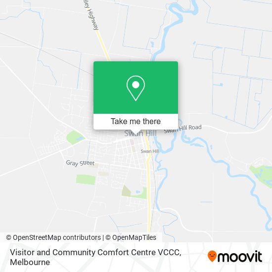 Visitor and Community Comfort Centre VCCC map