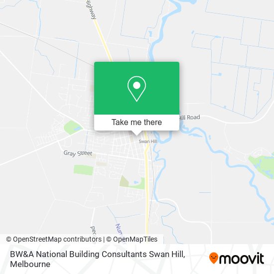 BW&A National Building Consultants Swan Hill map