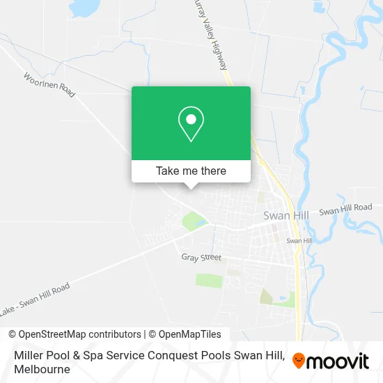 Mapa Miller Pool & Spa Service Conquest Pools Swan Hill