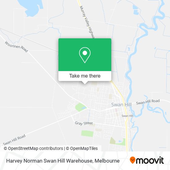 Harvey Norman Swan Hill Warehouse map