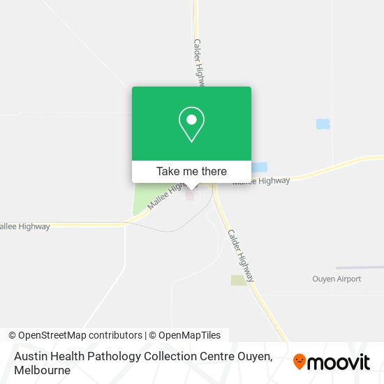 Austin Health Pathology Collection Centre Ouyen map