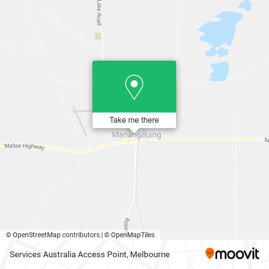 Services Australia Access Point map