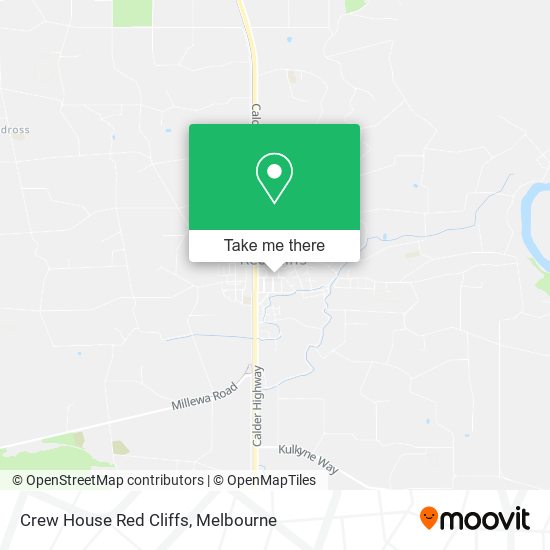 Crew House Red Cliffs map